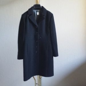JCrew Long Wool Button Coat